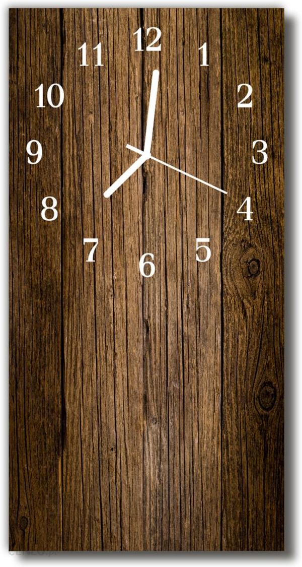 i-tulup-zegar-szklany-pionowy-drewno-deska-brazowy-plzsv30x60nn129798866