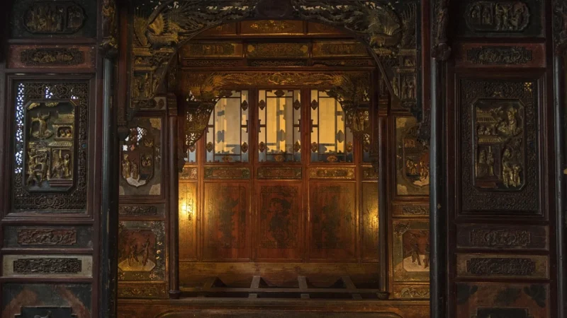 Artgeist Parawan 5-Częściowy – Słoje Drewna Ii [Room Dividers] 225X172