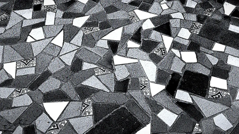 Opoczno Patchwork Concept Biało-Czarny Vertigo Mat 29,8×29,8 gat. II
