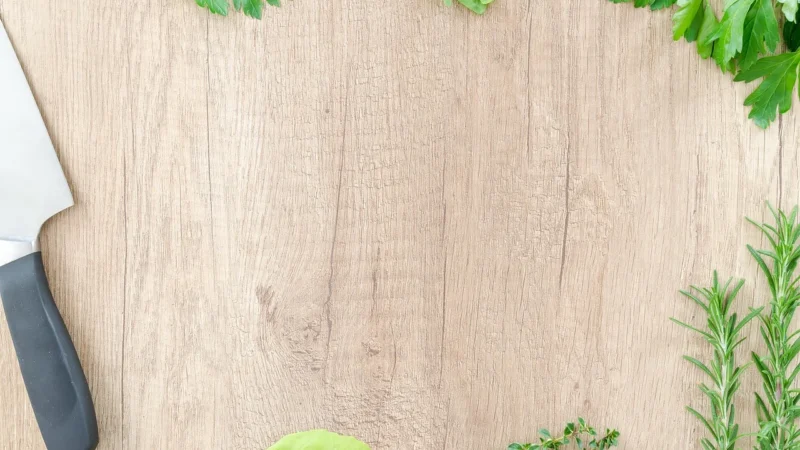 Tulup Deska do krojenia kuchenna Zioła Green 60X52cm (PLDK60X52NN42979948)